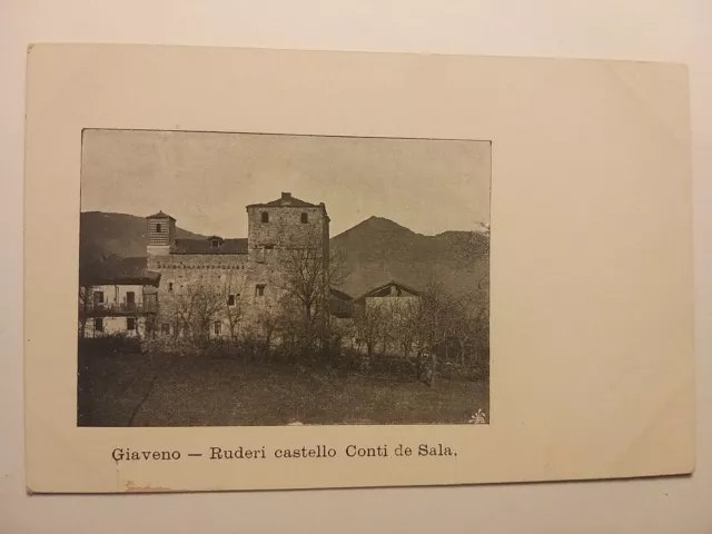 Giaveno (Torino). Ruderi castello Conti de Sala.