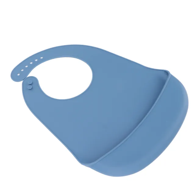 Babera azul) para adultos baberos para ancianos impermeables ropa de silicona protector para adultos
