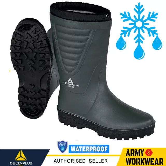 Delta Plus Thermal Pelzfutter Gummistiefel Wasserfest Mucker Gummistiefel