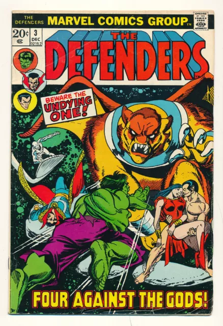 Marvel The Defenders Issue #3 Comic Nameless One Silver Surfer App! 5.0 VG/FN