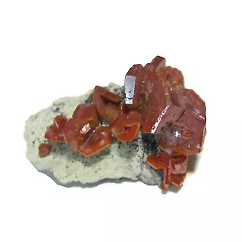 Vanadinite sur matrice brute - 6,23 Grammes - Maroc - 22 X 15 X 13 mm