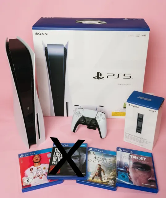 SONY PS5 DISC Edition 825 GB + Caricabatterie Dual Sense +