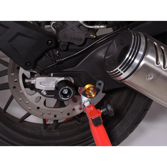 Blocchi Tendicatena Asse Posteriore In Alluminio CNC Per Yamaha TMAX 530 (2012-2015) E Altri Modelli - Coppia Moto - 4