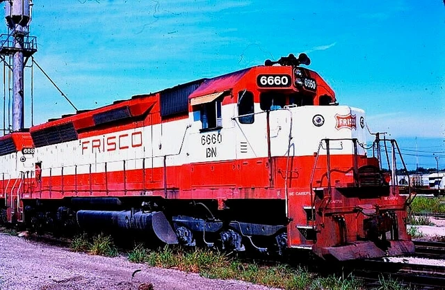 ORIGINAL KODACHROME SLIDE SOO LINES SD-45 #6660 (ex-FRISCO) BIRMINGHAM, AL 5/81