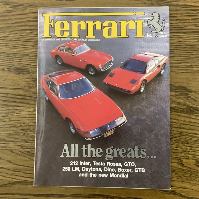 1981 FERRARI WHEELS Sports Car World Magazine Australia Gto 308 512Bb