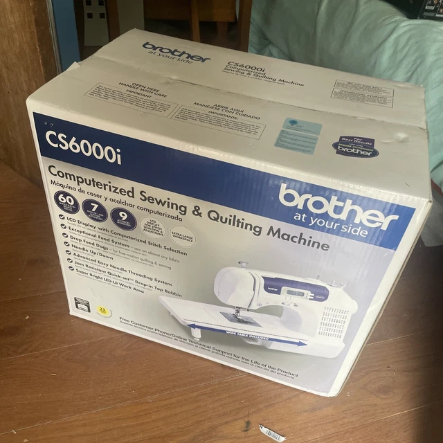 BROTHER CS6000I COMPUTERIZED Sewing Machine with Wide Table NEW IN BOX