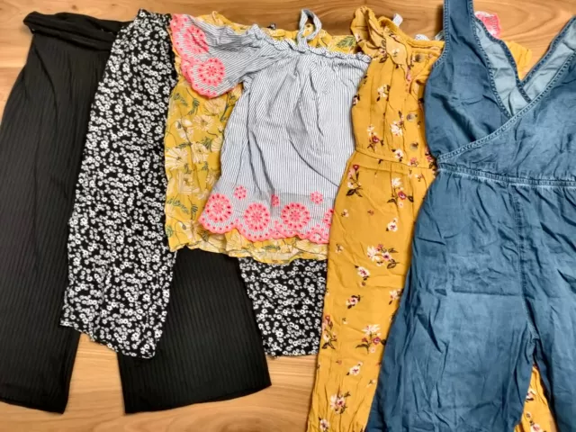 {F927} girls 8-9 years summer playsuit top trousers bundle NEXT New Look Zara