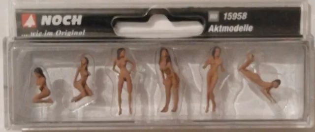 NOCH 15958 Nude Models 00/H0 Model Railway Figures 2