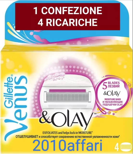 Gillette Venus & Olay 5 Lame da Donna - 4 Ricariche