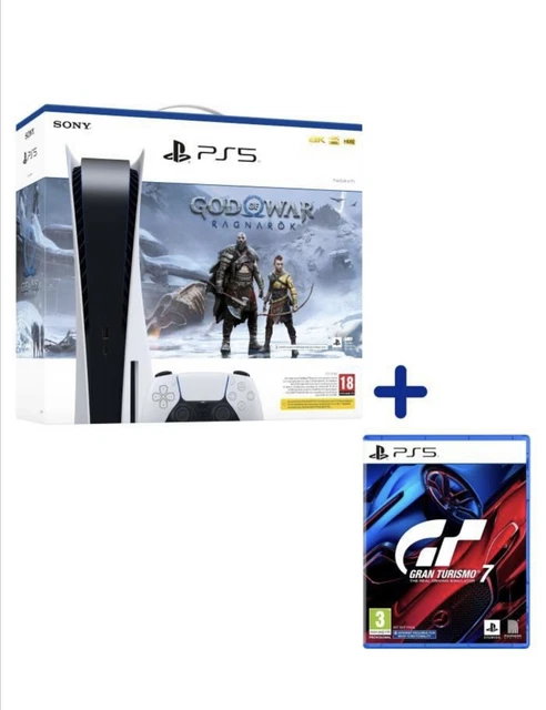 pack ps5 standard console 1 manette Sony blu-ray God of war , Gran Turismo 7