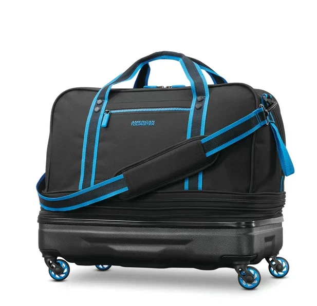 20" Rolling Wheeled Tote Duffle Bag Carry On Luggage expandable Travel Suitcase