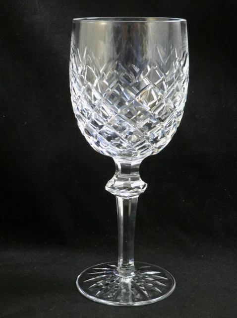 Waterford Crystal Water Goblet Glass 7 5/8" Powerscourt old mark QTY Avail Waterford Crystal Water Goblet Glass 7 5/8" Powerscourt old mark QTY Avail