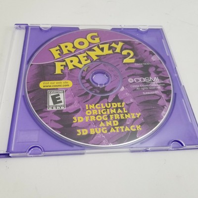 Video Game PC Frog Frenzy 2 AND 3D Bug Attack - 2 GAMES IN ONE!