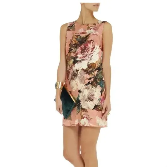New Dolce & Gabbana Wool Mini Dress Size US2/IT38