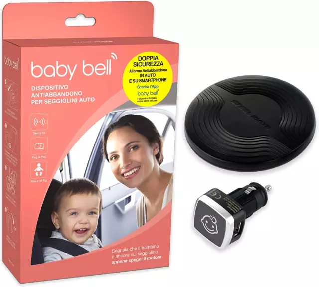 Dispositivo anti Abbandono Steelmate Baby Bell | Funziona Anche Senza Smartphone