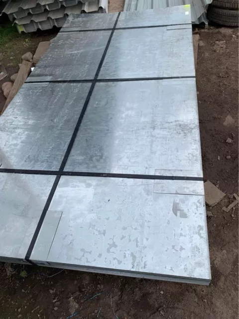 Galvanised Steel Metal Sheet Plate 8x4 2500x1250mm Full Size Large 1mm 2mm 3mm