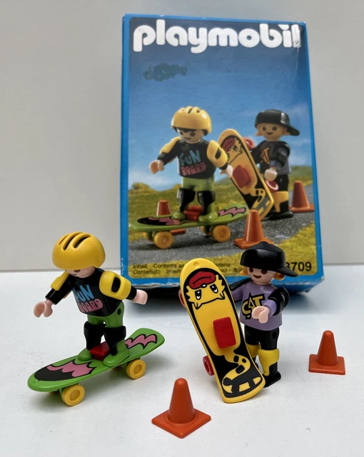Playmobil 3709 - Enfants Avec Skateboard - Figurines Occasion