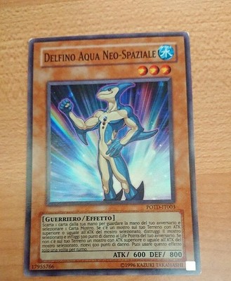 COLIBRI NEO-SPAZIALE DELFINO AQUA X2 Carte SUPER RARA YU GI OH ITALIA Ston Potd 