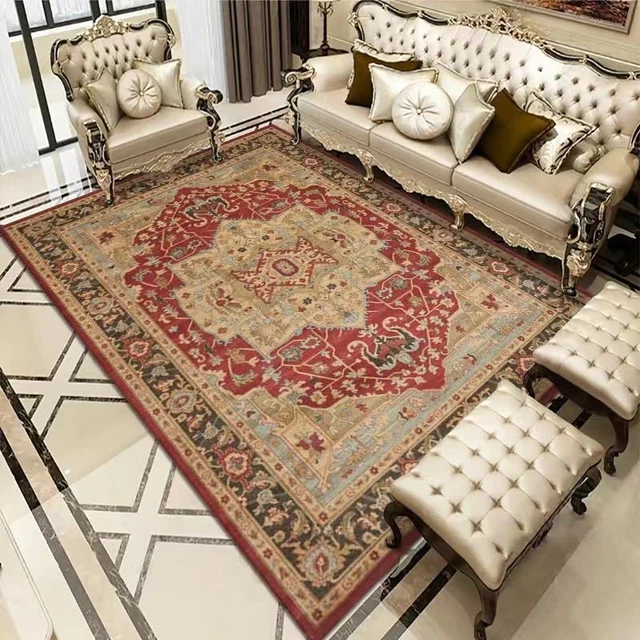 Alfombras de área con forma rectangular de alfombra para sala de estar