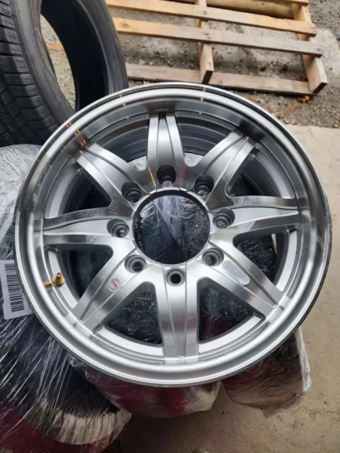 16" 8 Lug Aluminum Trailer Wheel 8-Lug On 6.5 Inches