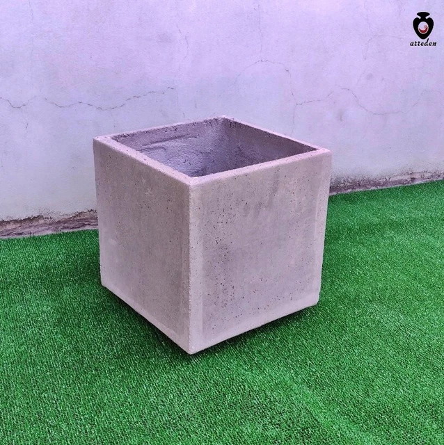 Macetero Alto Cuadrado Urbi De Prosperplast – Gris Oscuro 26,5x26,5x50 Cm (Moderno Para Interior)