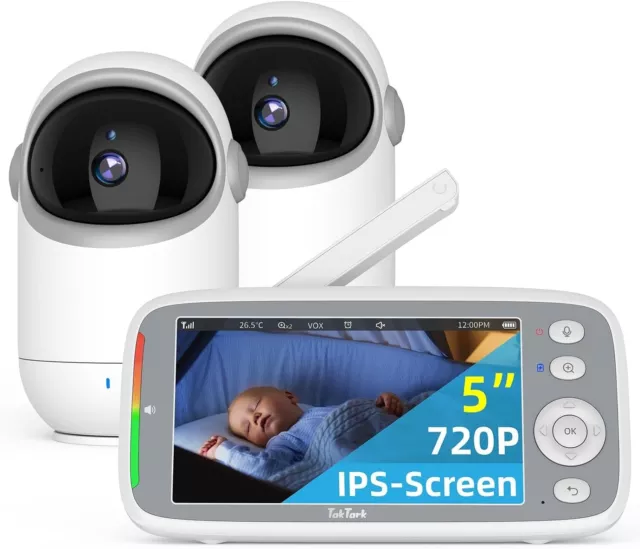 Baby Monitor  3.2" Video Baby Monitor with 2 Camera's and Audio 960ft Range