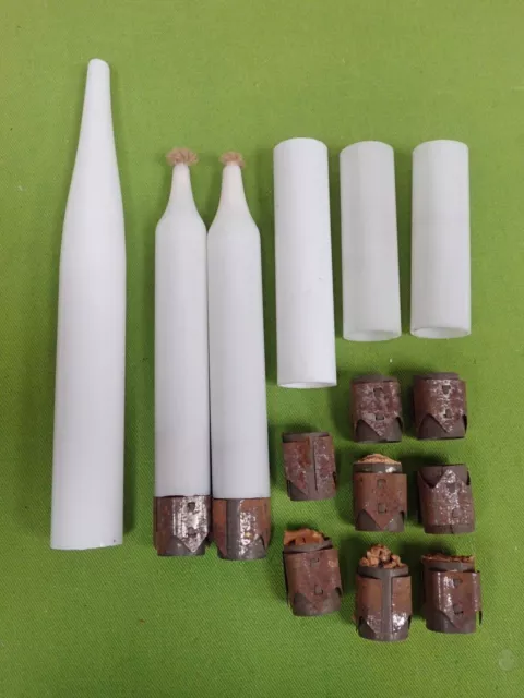 Lot de fourreaux / fausses bougies en opaline pour lustre applique lampe