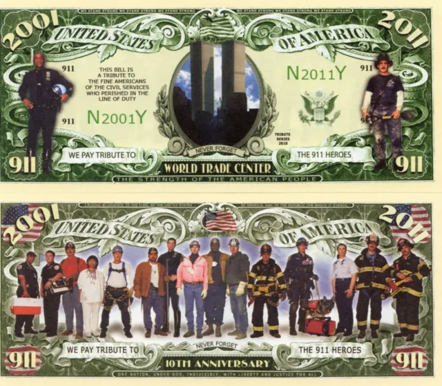 9-11 Dixième Anniversaire 2011 - Never Forget 911 Nouveauté Monnaie