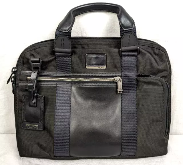 Tumi Alpha Bravo Charleston Black Compact Brief Shoulder Bag