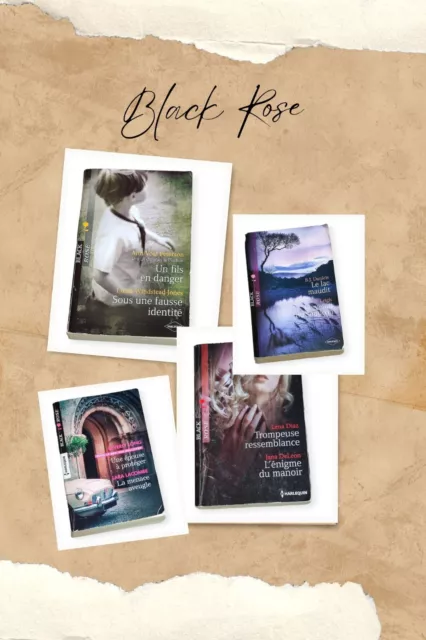 Lot 4 Livres * Harlequin * Collection Black Rose