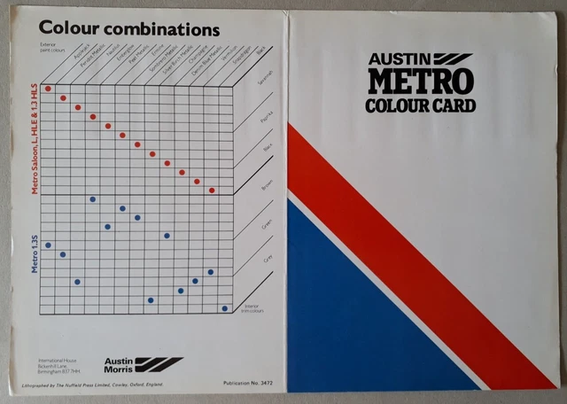 Austin Energy Color Coding Chart Austin Metro Colour Chart FOR SALE! - PicClick UK