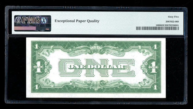 DBR 1928 $1 Silver Gem Fr. 1600 BA Block PMG 65 EPQ Serial B04111599A 2