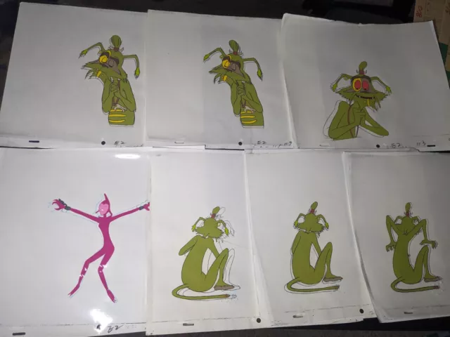 VINTAGE EWOKS animation cels BACKGROUND production art  Star Wars Animated I8