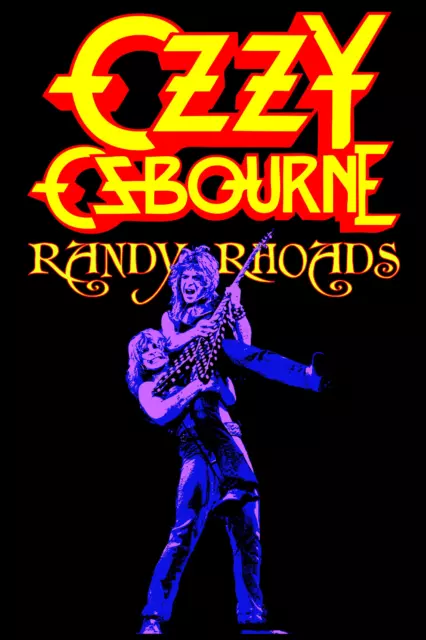 Ozzy Osbourne and Randy Rhoads Black Sabath Poster