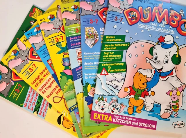 DUMBO Das Vorschul-Magazin  1989/91 TOP ungelesen +Beilagen /Lose Beilage (SO 2)