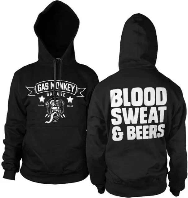 Gas Monkey Garage GMG Blood, Sweat & Beers Hoodie Black