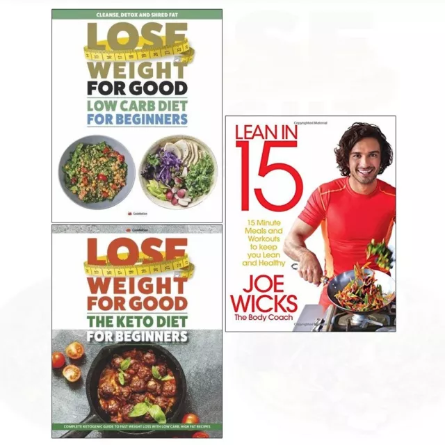 Lean in 15 - the shift plan, low carb diet, keto diet 3 books collection set