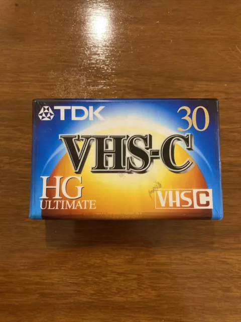 TDK VHS-C HG Ultimate TC-30 Blank Camcorder VideoCassette Tape New