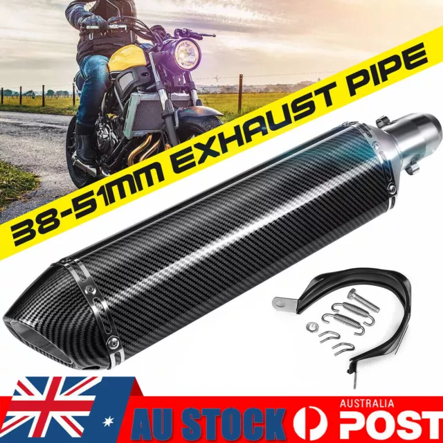 Universal Motorcycle Exhaust Muffler Pipe Removable DB Killer Slip on 38-51mm