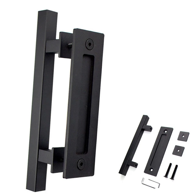 Garden Gate Shed Door Barn Door Handle Doorknob Hardware Kit 12\" Inch