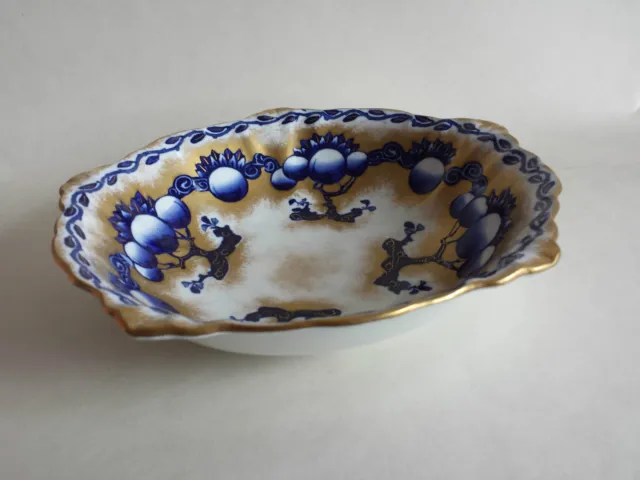 Art Deco Losol Ware Blue 'Chandos' Keeling & Co, Burslem. Painted & Gilded Bowl 2