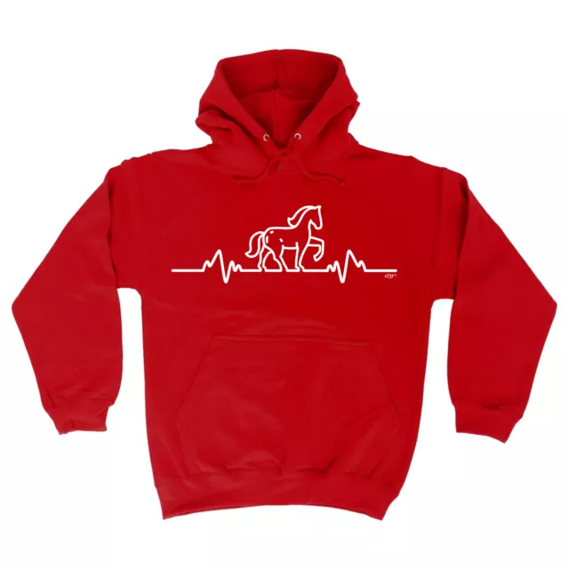 Horse Pulse - Novelty Mens Womens Clothing Funny Gift Hoodies Hoodie