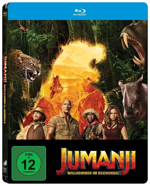 JUMANJI WILLKOMMEN IM Dschungel Steelbook BluRay EUR 7,99