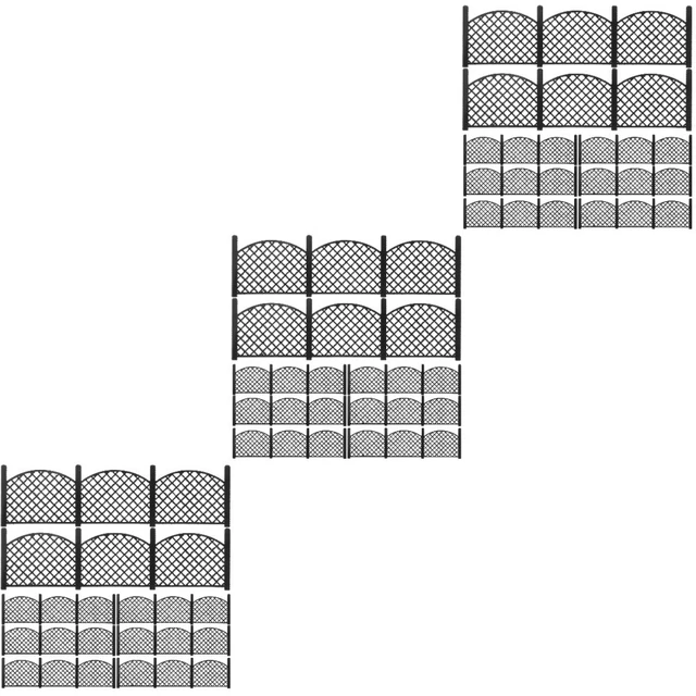 Recinzione Miniatura In Legno Per Giardino - 100x5 Cm Per Vasi, Bonsai, Decorazioni E Alberi Di Natale | Verde
