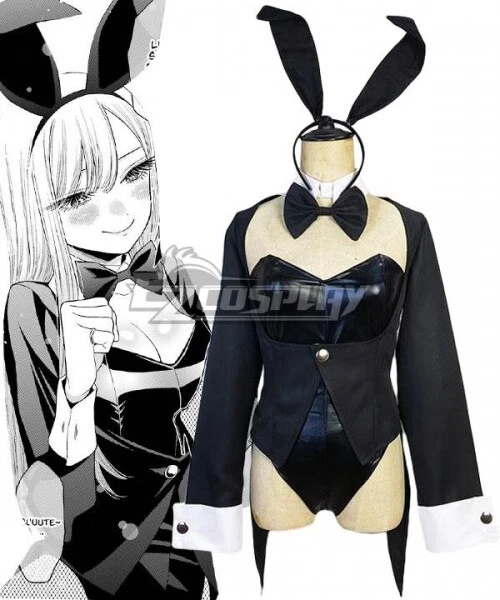 Uwowo Anime Marin Kitagawa Bunny Suit My Dress-Up Darling Fanart Cosplay Costume