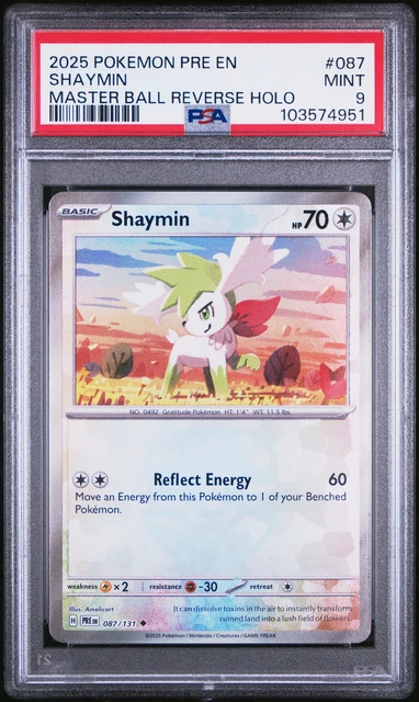 2025 POKEMON PRE En-Prismatic Evolutions Master Ball Reverse Holo ...