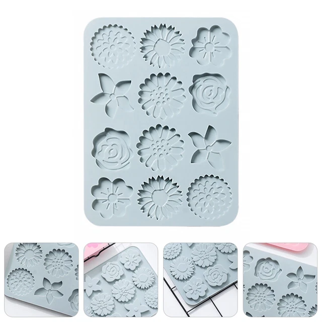 Flower Baking Mold Silicone Chocolate Dessert Pudding Molds Ice Cubes
