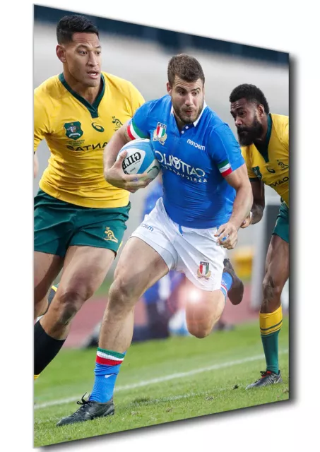 Poster - Sport - Rugby - Nazionale Italiana Maschile  - Tommaso Castello