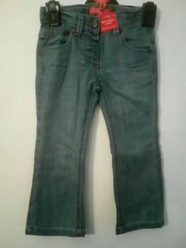 Bnwt Funky Diva Girls Blue Jeans Age 2-3 Years 92-98cm