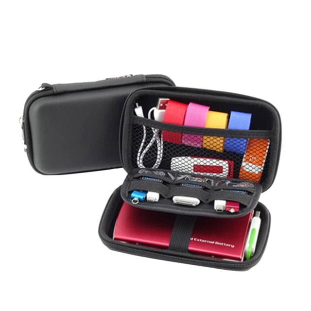 Bolsa de viaje para auriculares caja de almacenamiento